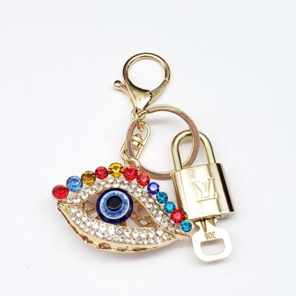 Authentic Louis Vuitton Lock & Key with unbranded Bagcharm, Keycharm, Keychain - Picture 3 of 7
